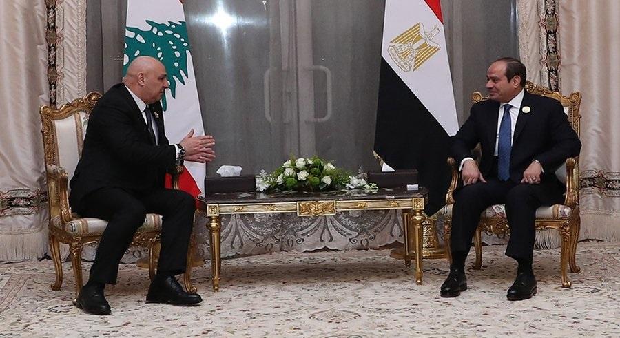الرئيس عون يعود الى بيروت .. وبرقية شكر إلى السيسي