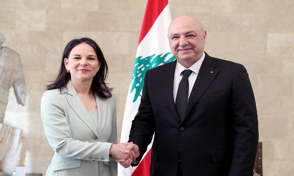 وزيرة خارجية المانيا تجول على الرؤساء.. عون: اسرائيل رفضت كل الاقتراحات لإخلاء التلال الخمس.. وسلام: توطيد الاستقرار يبدأ من الجنوب