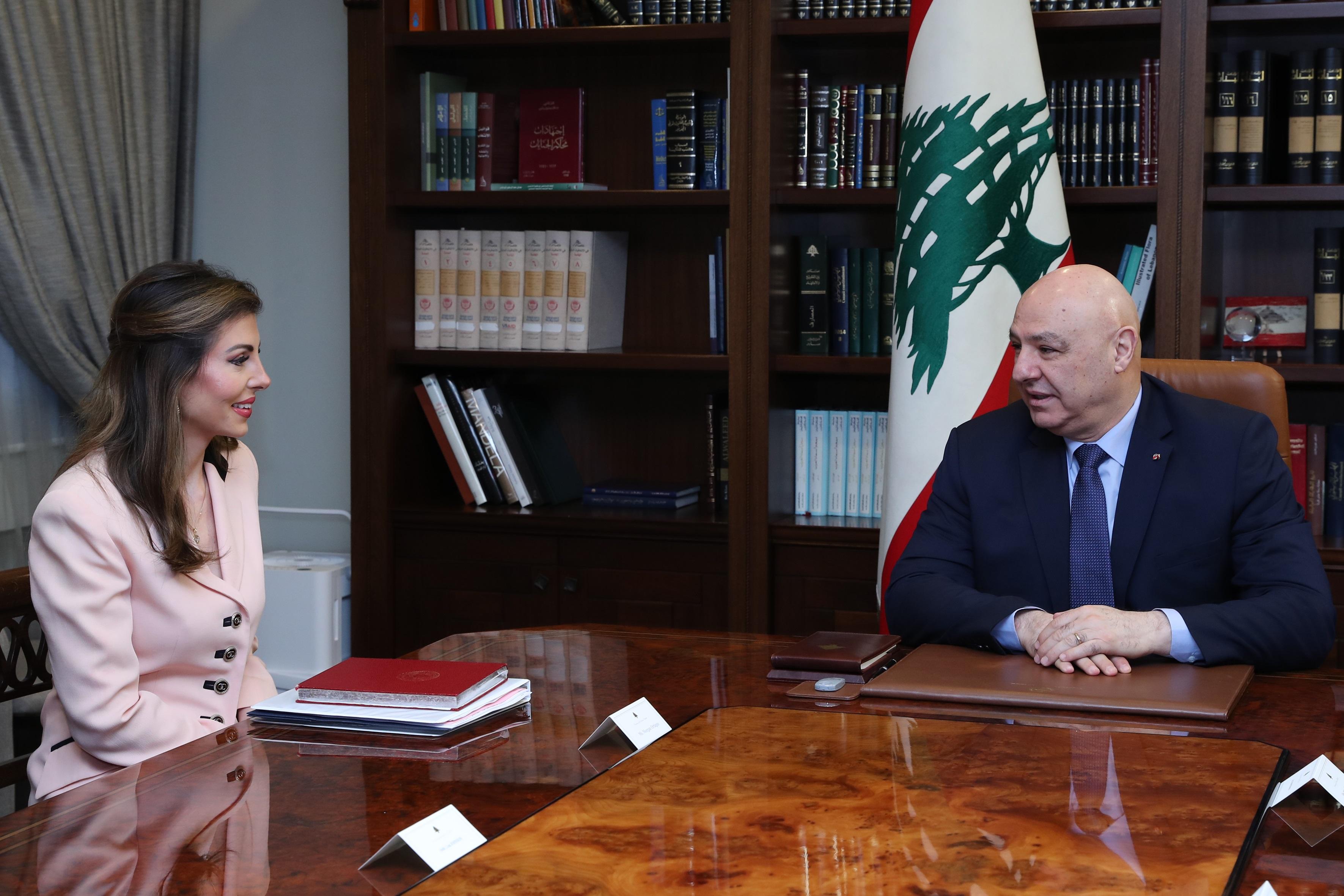 أورتاغوس تستهل جولتها بلقاء رئيس الجمهورية... عون: الجيش يقوم بكل واجباته وينسّق مع لجنة مراقبة وقف النار