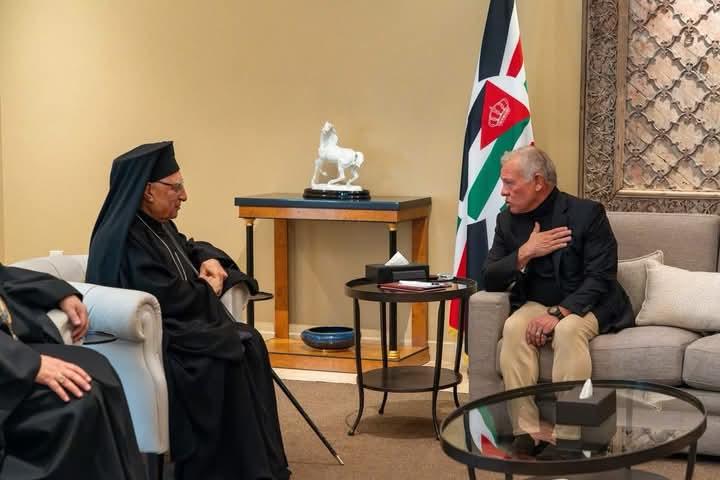 العبسي يبحث مع ملك الأردن الوجود المسيحي في الشرق الأوسط