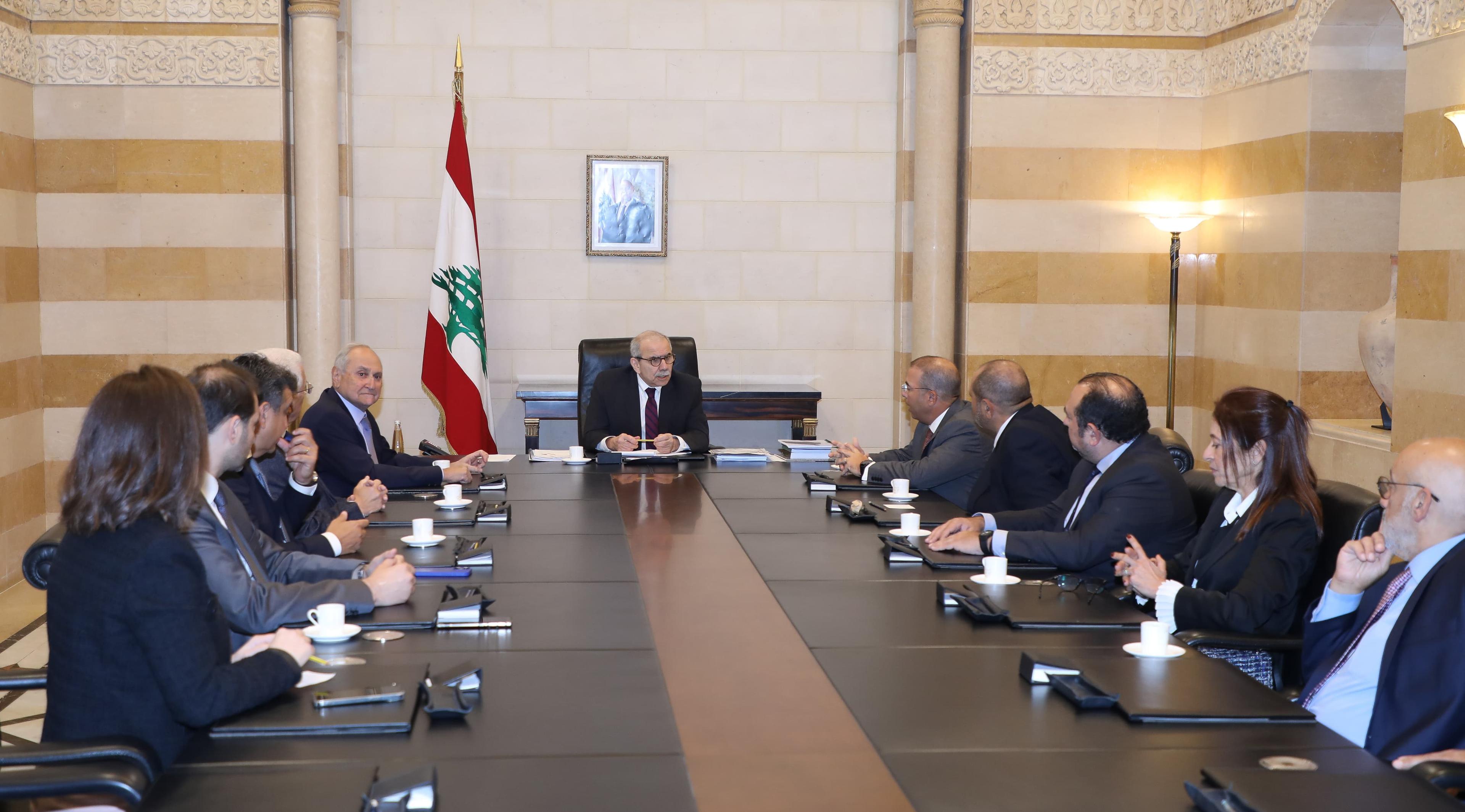 سلام يستقبل المدير الاقليمي لمنظمة العمل الدولية ومجلس الجنوب ونوابا