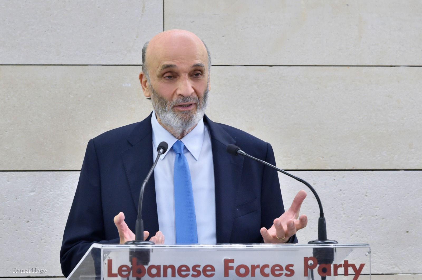 جعجع: على الحكومة في أوّل اجتماع وضع جدول زمني واضح لجمع السلاح الفلسطيني