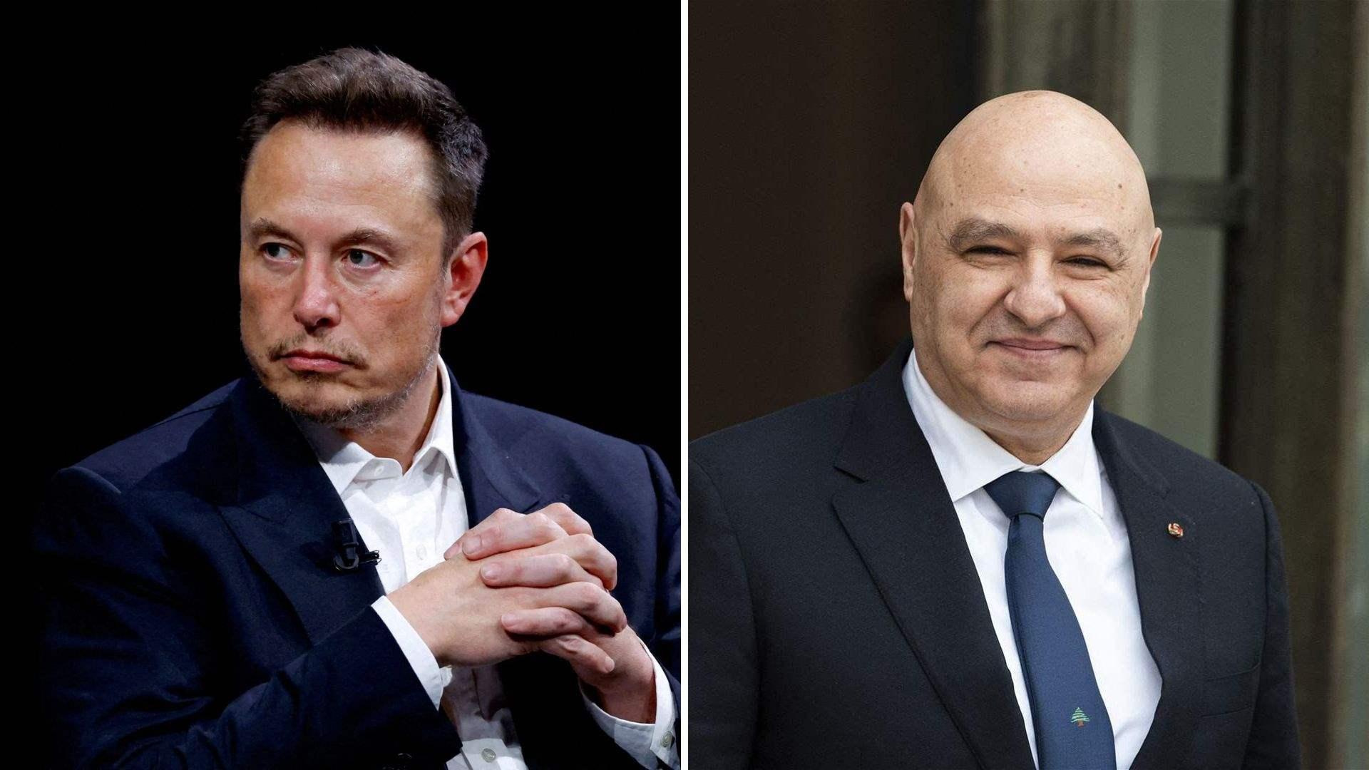 من وادي السيليكون إلى بعبدا.. ماسك يتصل بالرئيس عون ولبنان على خارطة "تيسلا" و"سبايس إكس"