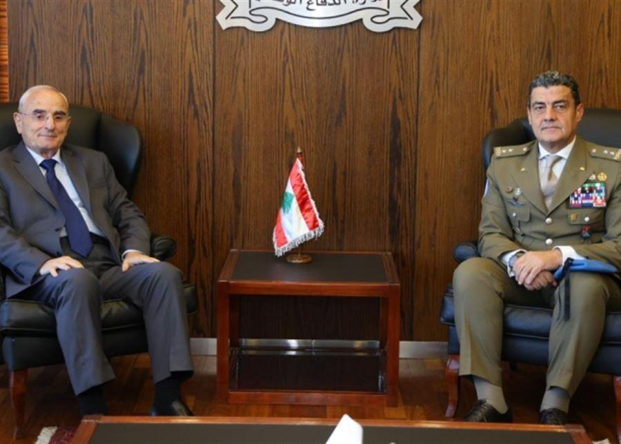 وزير الدفاع التقى القائد الجديد لليونيفيل ووفدًا فرنسيًّا: ضرورة التمديد لولاية اليونيفيل