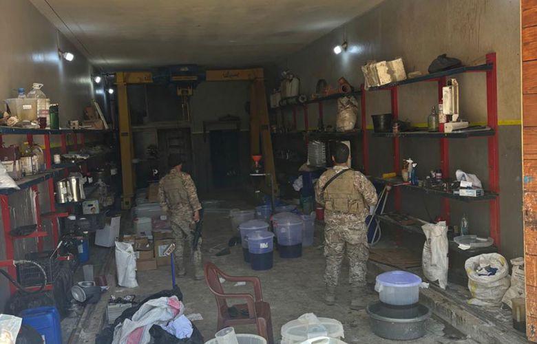 الجيش يفكك أحد أضخم معامل المخدرات في بعلبك
