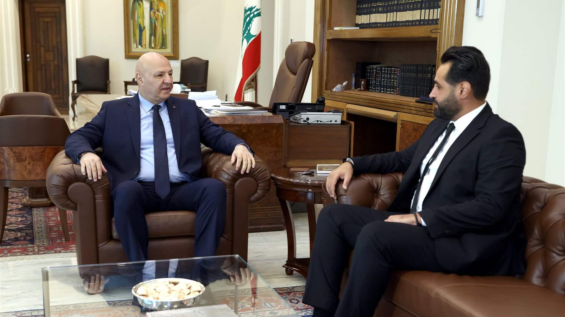 النائب حمدان عن الرئيس عون: ماضون في تنفيذ قرار حصرية السلاح بيد الدولة