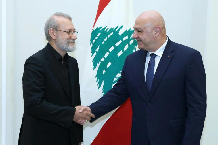 عون للاريجاني: نرفض أي تدخل في شؤوننا ومن غير المسموح أن يحمل احد السلاح ويستقوي بالخارج