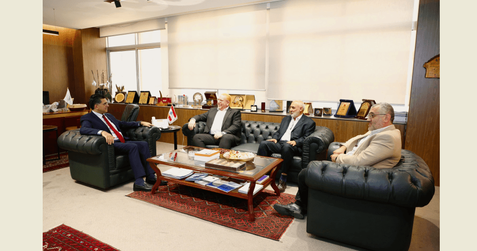 مرقص يبحث ووفد "الجماعة الاسلامية" شؤوناً اعلامية ووطنية