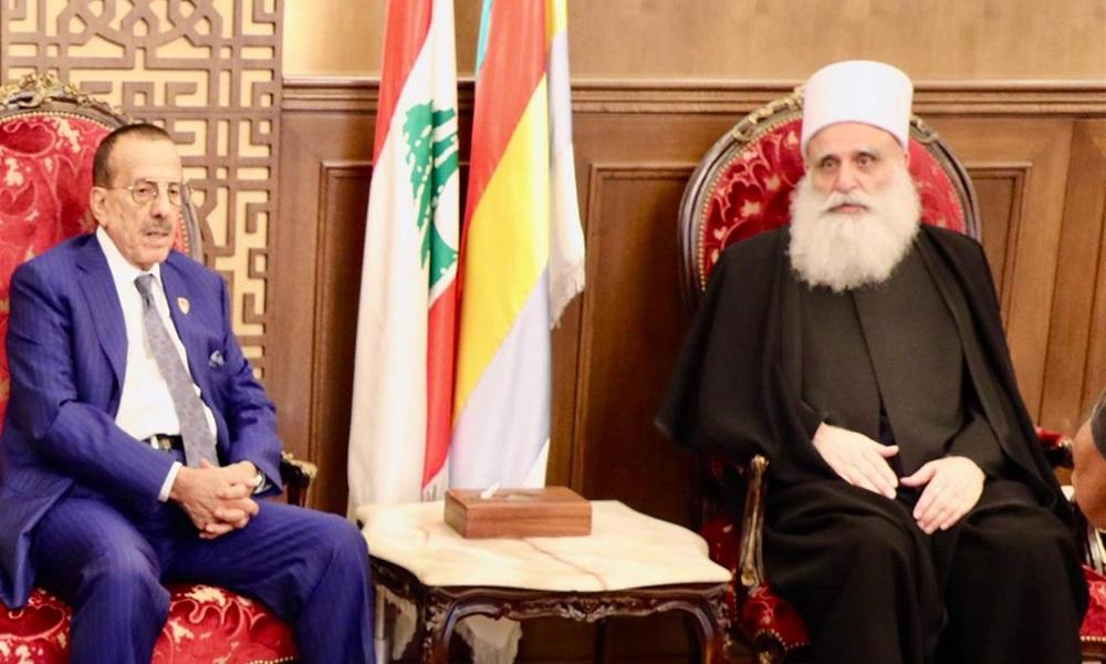 شيخ العقل يلتقي الحبتور: نعوّل على المخلصين للنهوض بوطننا