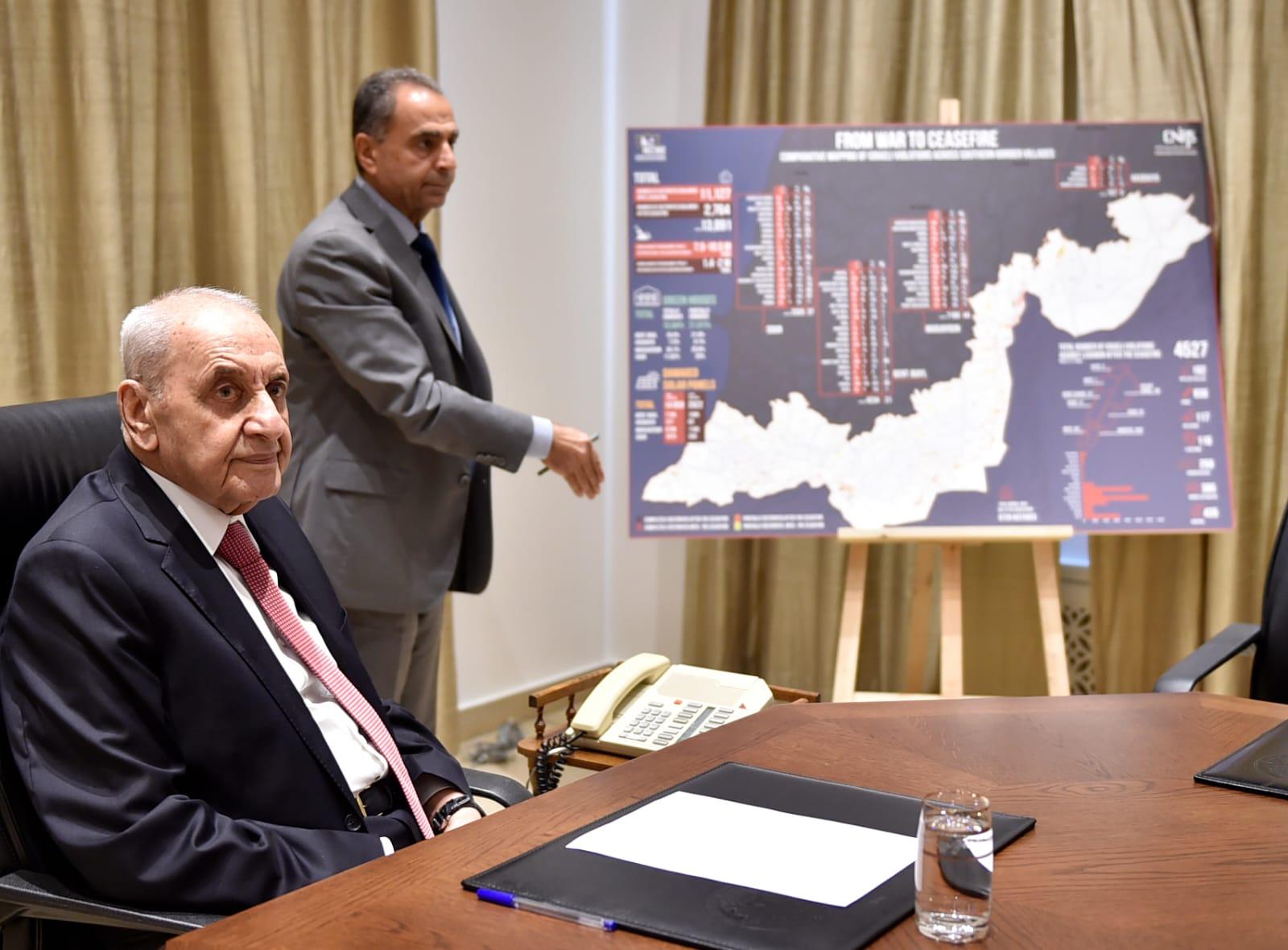 بري يتابع ملف إعادة الاعمار مع وفد موسع من البنك الدولي