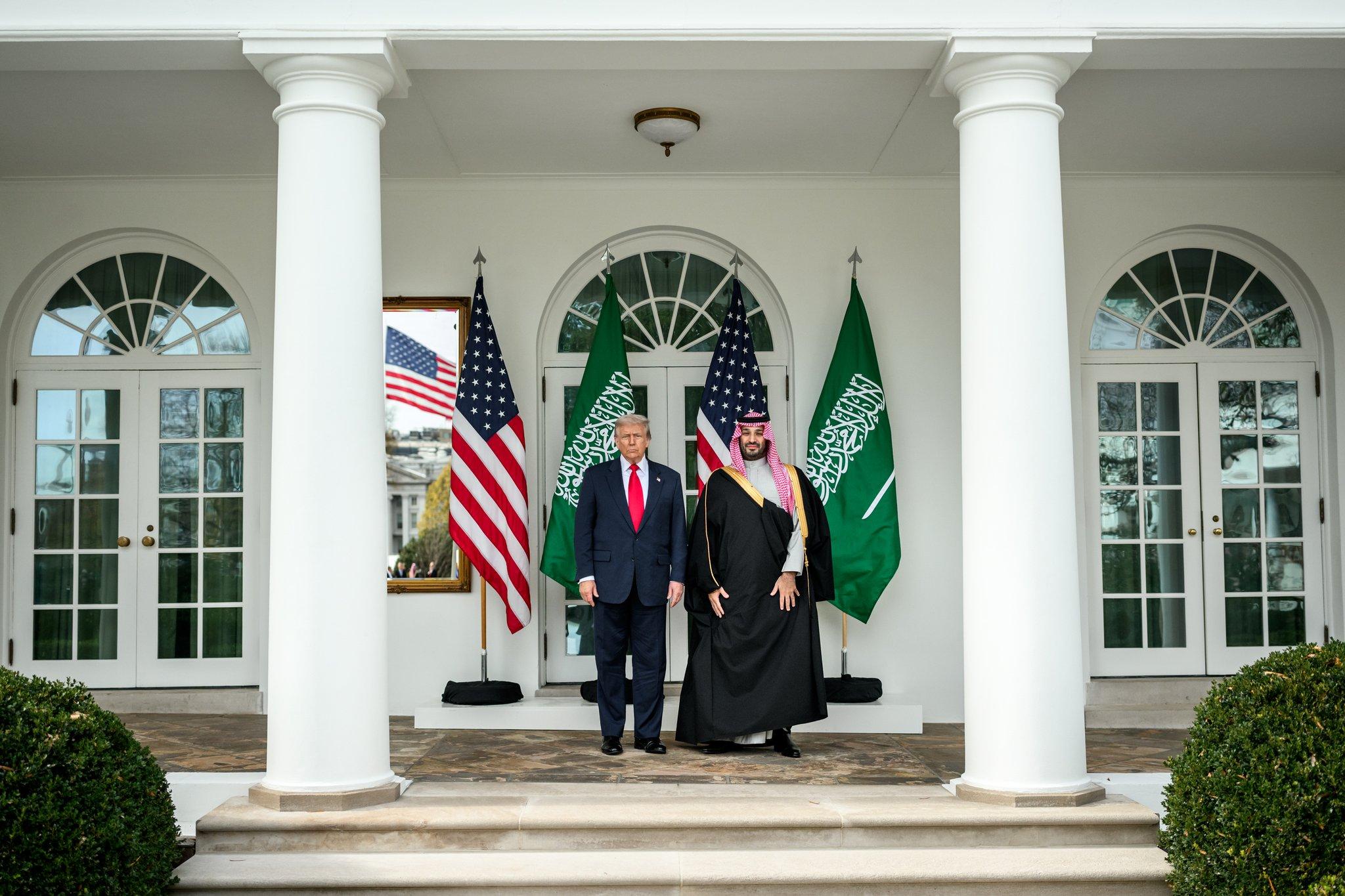 محمد بن سلمان يعلن استثمار التريليون وترامب يؤكد صفقة F35