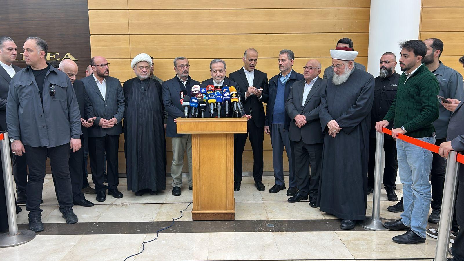 عراقجي في بيروت: لتعزيز العلاقات على أساس الاحترام وندعم سيادة لبنان
