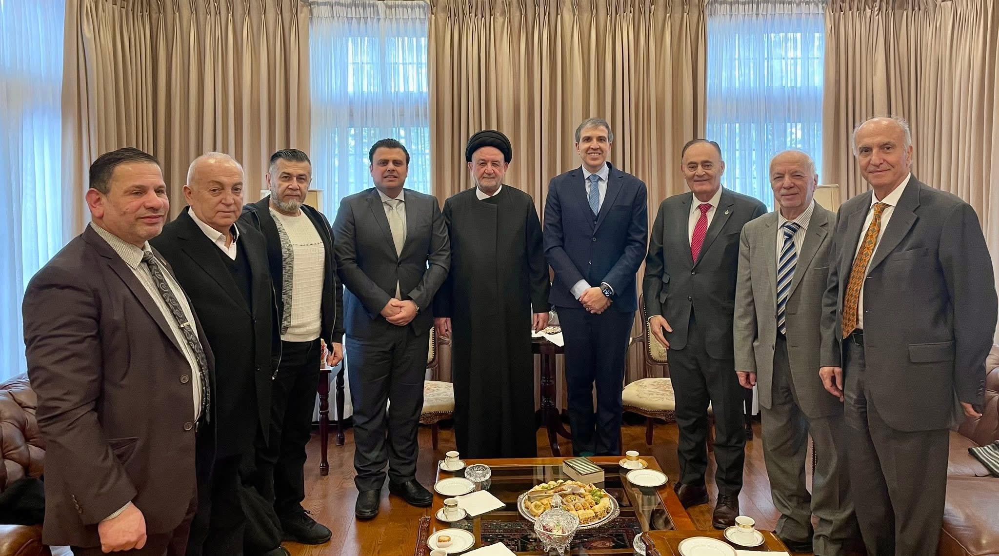 السفير اللبناني في كندا بشير طوق يستقبل ممثل المجلس الإسلامي الشيعي الأعلى نبيل حسين عباس