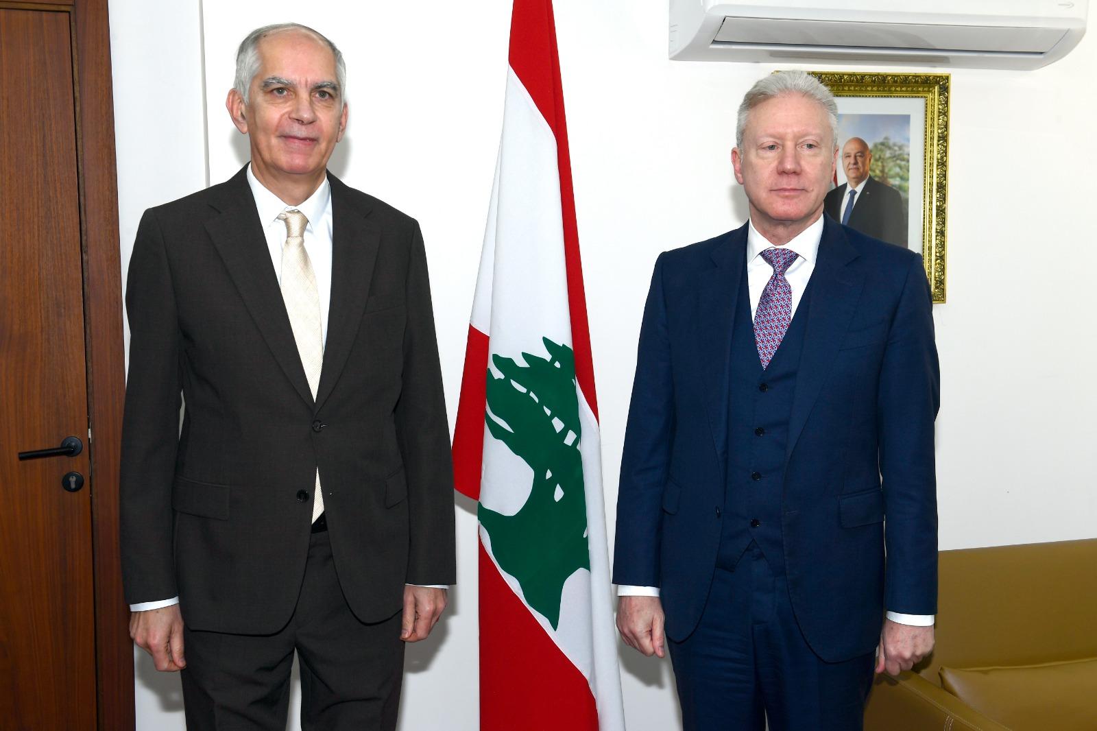 رجّي يبحث مع سفير فرنسا الأوضاع في الجنوب والتحضيرات لمؤتمر دعم الجيش 