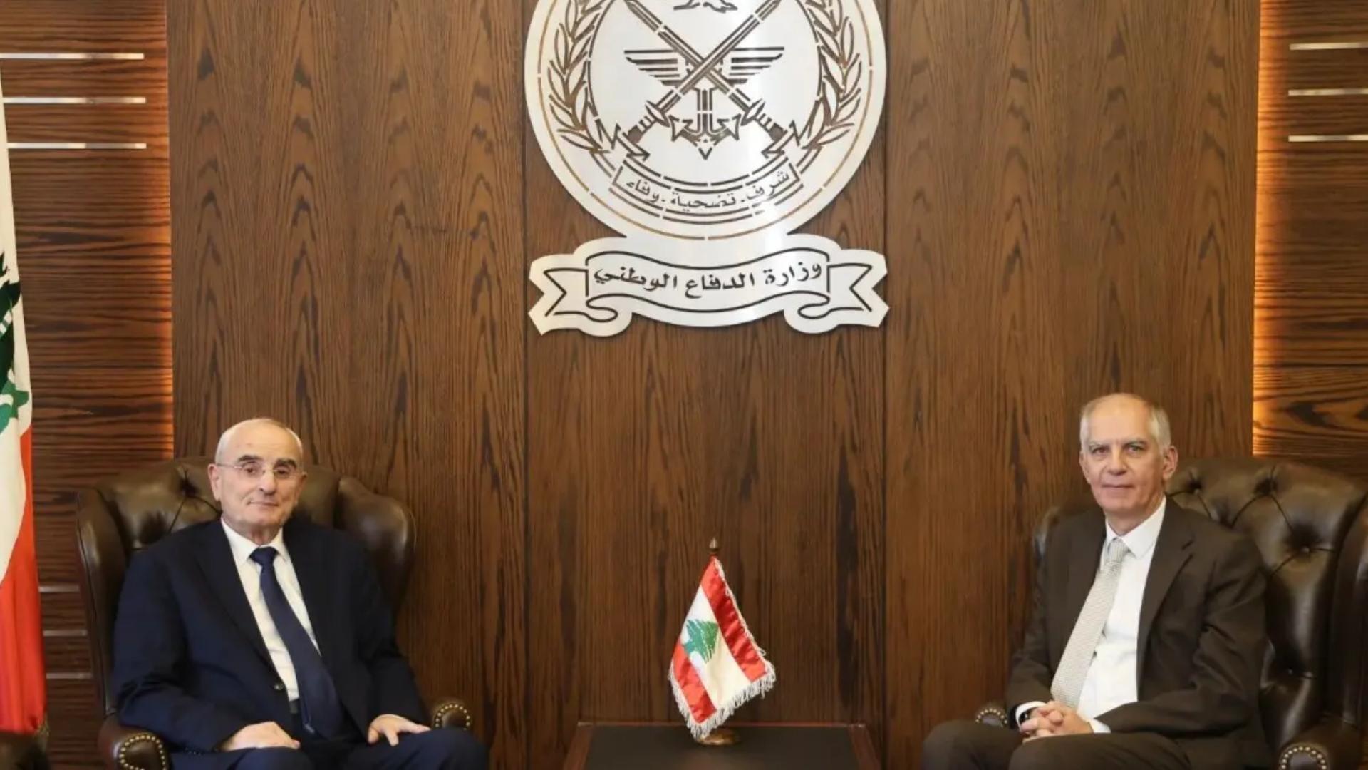 منسى عرض مع ماغرو التحضيرات لمؤتمر باريس والأوضاع العامة مع البعريني