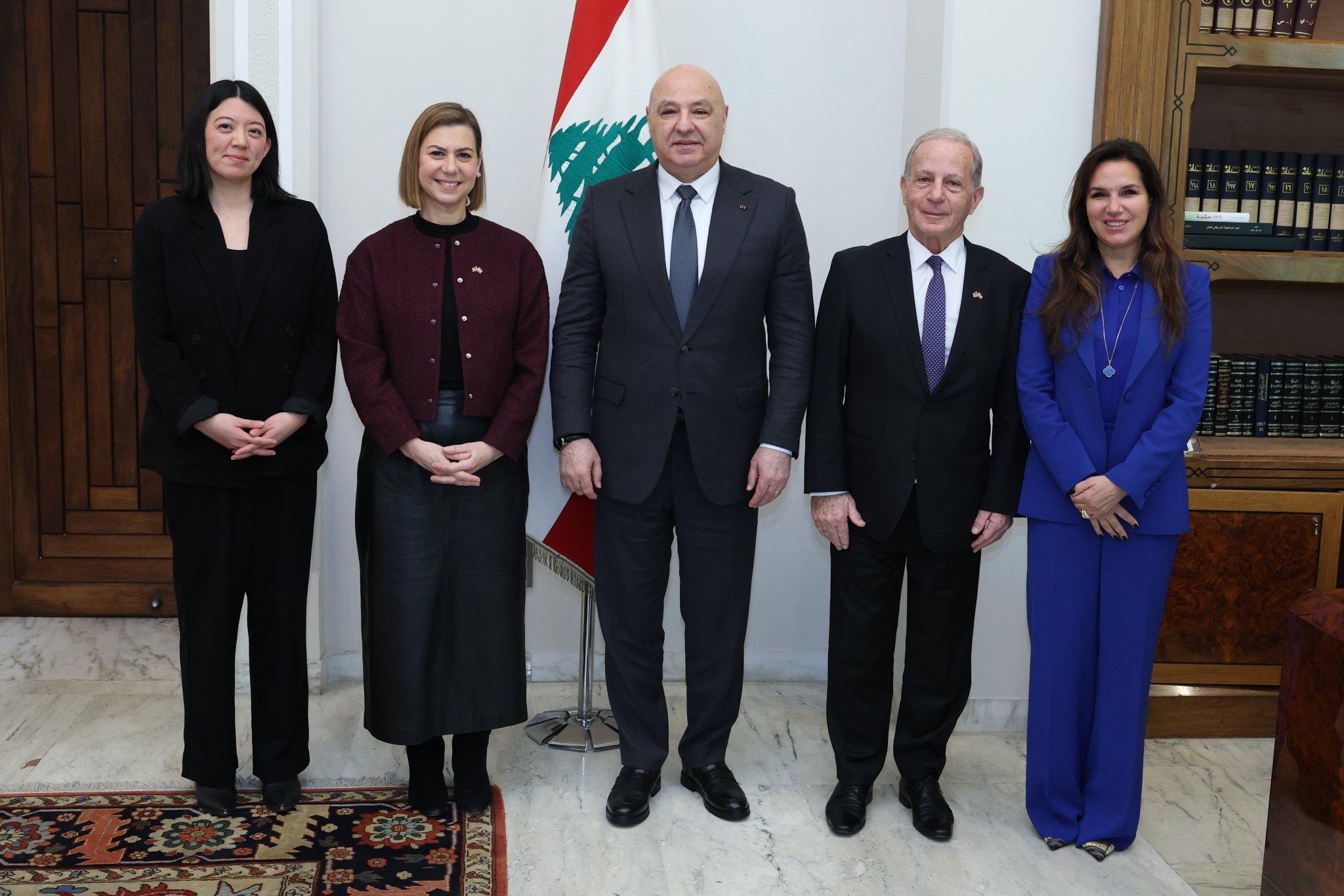 الرئيس اللبناني جوزاف عون يؤكد للسيناتور الأمريكية إليسا سلوتكين تصميم لبنان على نشر الجيش جنوباً ويدعو واشنطن للضغط على إسرائيل