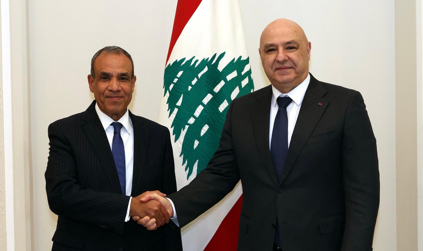 وزير الخارجية المصري بدر عبد العاطي في قصر بعبدا: مصر تقف إلى جانب لبنان وتدين الانتهاكات الإسرائيلية وتدعم تنفيذ القرار 1701