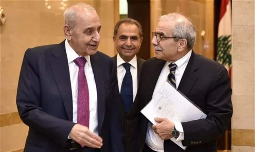 الرئيس نبيه بري يستقبل سلام ووزيري العدل والأشغال
