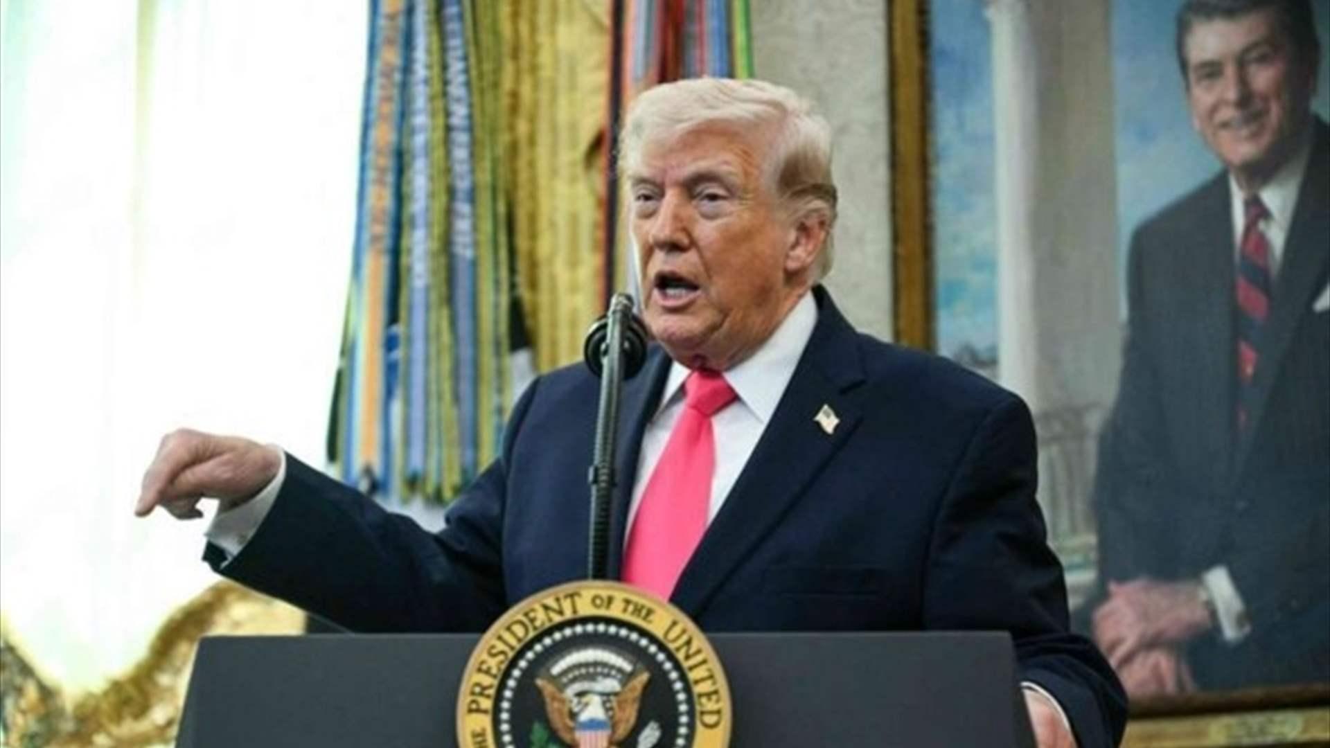 الرئيس دونالد ترامب: الاتفاق مع إيران يبحث جوانب شتى تتعلق بالملف النووي