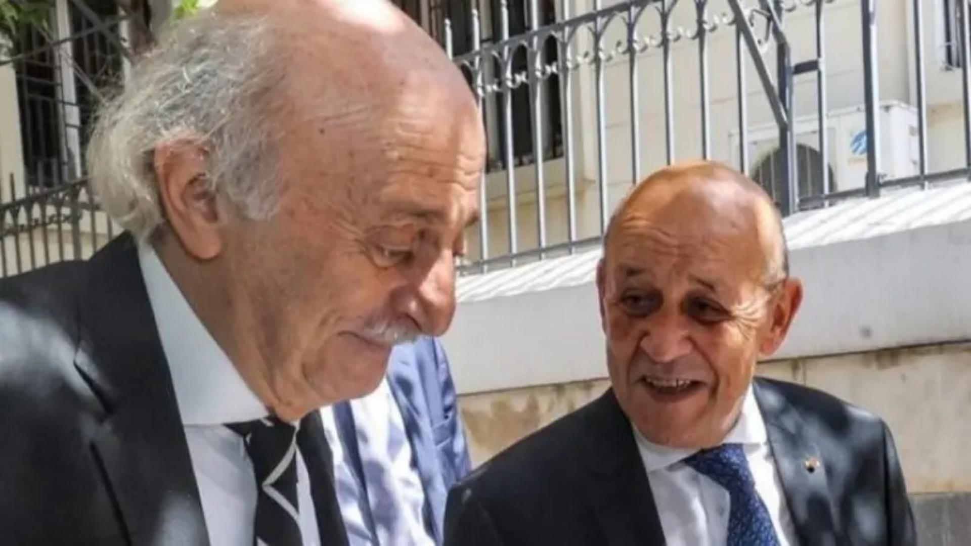 لودريان يلتقي جنبلاط.. وتأكيد على ضرورة الالتزام بوقف النار