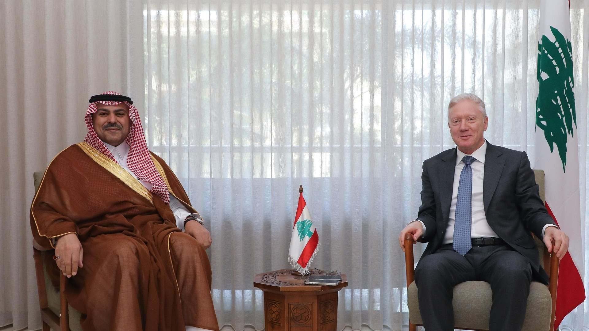 يوسف رجي يستقبل السفير السعودي الجديد