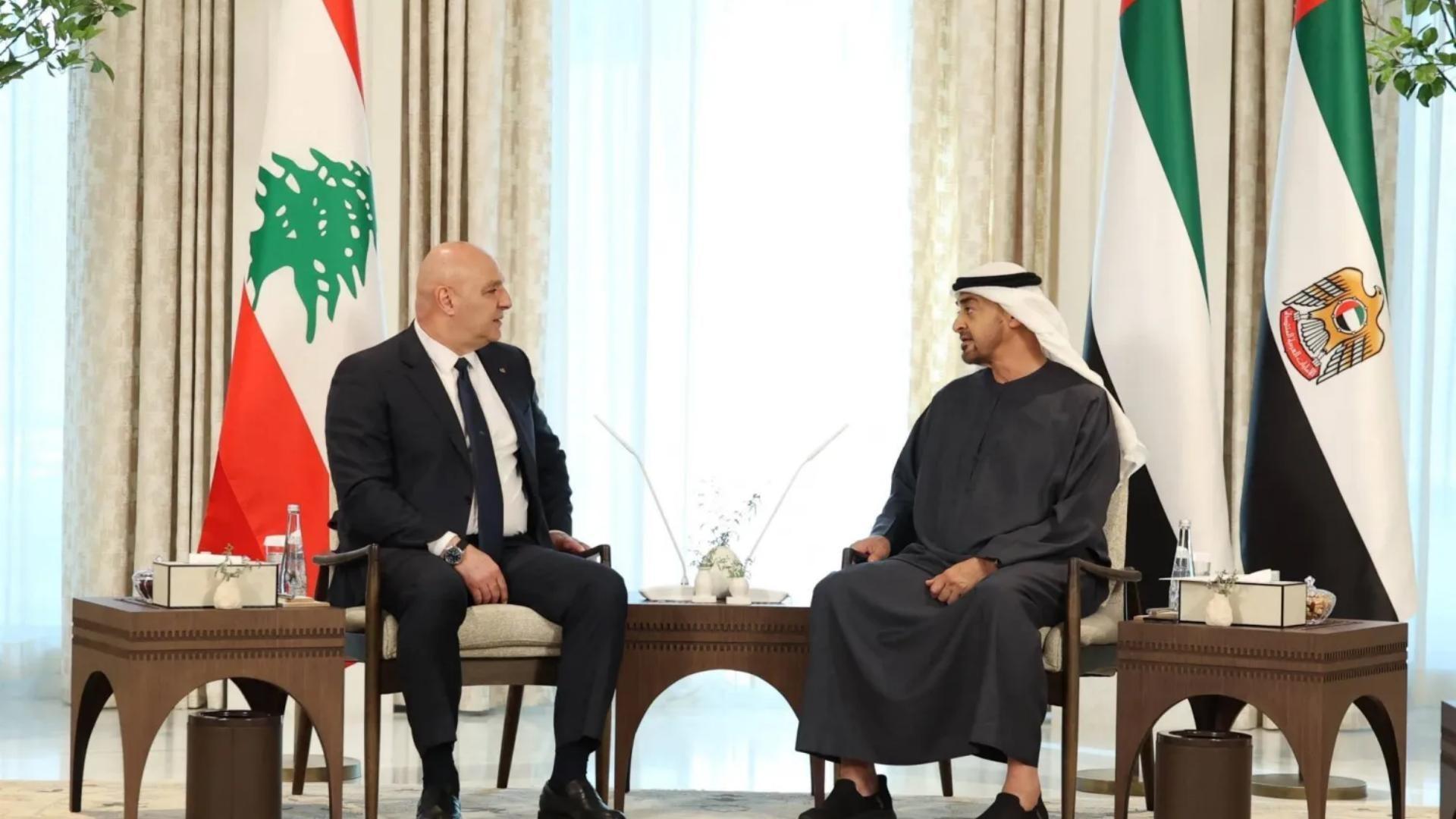الرئيس الإماراتي لعون وسلام: مستعدّون لمساعدة لبنان