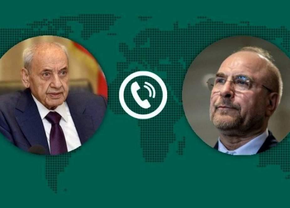 قاليباف لبري: هدفنا إنهاء الحرب في لبنان ونتابع ذلك بجدية.. والاخير: تفاهم واشنطن مؤامرة وفتنة