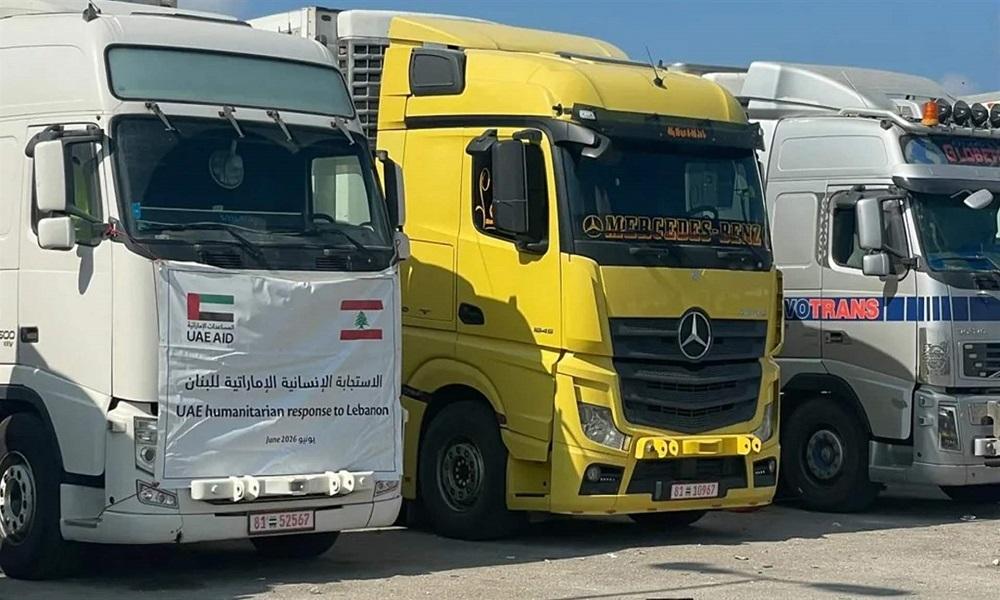 وصول أول دفعة من المساعدات الإماراتية إلى لبنان لدعم المتضررين