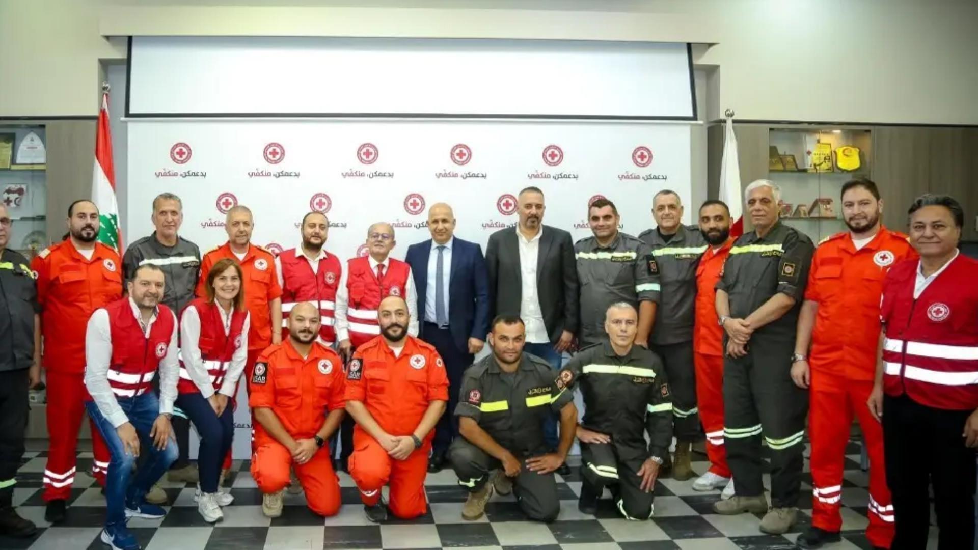 سبل تعزيز التعاون بين الدفاع المدني والصليب الأحمر بين خريش وكتانة