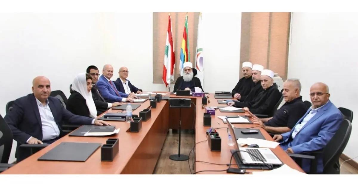 "المجلس المذهبي" يناقش أعمال اللجان والخطط التطويرية في مواجهة التحديات