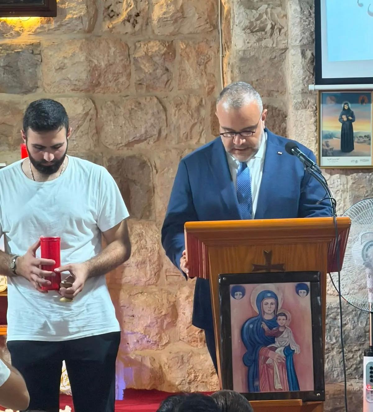أديب عبد المسيح في عيد انتقال العذراء: نسألها أن تحمي لبنان
