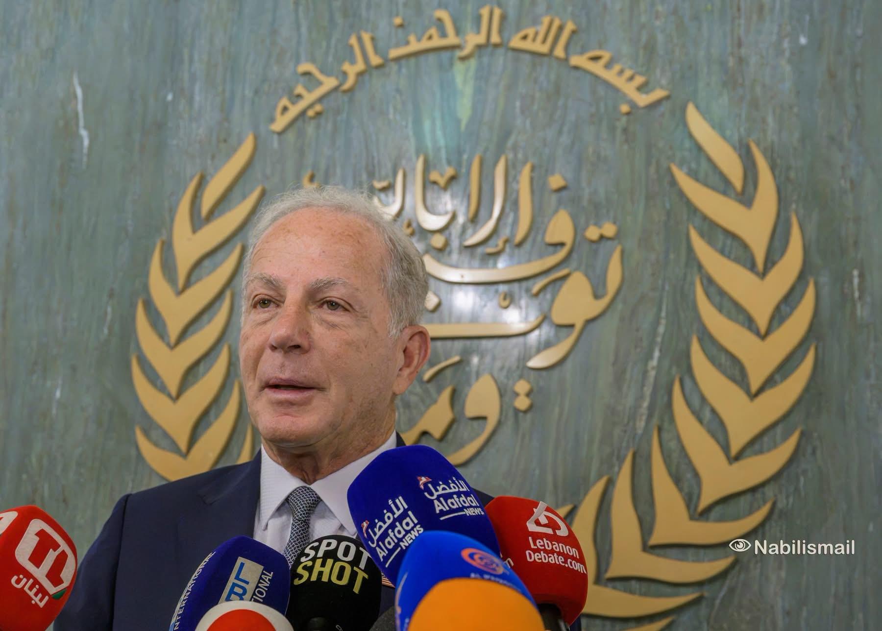 السفير الاميركي ميشال عيسى من دار الفتوى: لماذا نطلب من إسرائيل فعل كلّ شيء؟