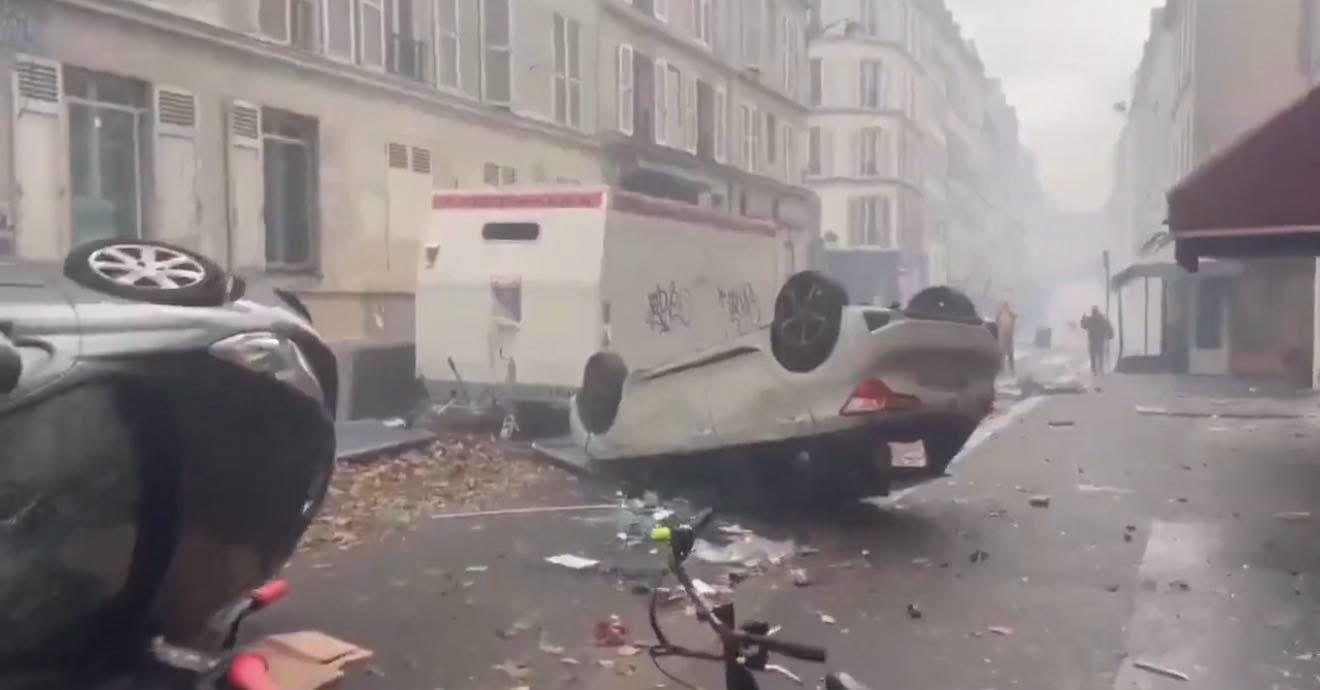 انفلات أمني في فرنسا: حرائق ومركبات محطمة مع سيطرة عناصر خارجية على الاحتجاجات الطلابية
