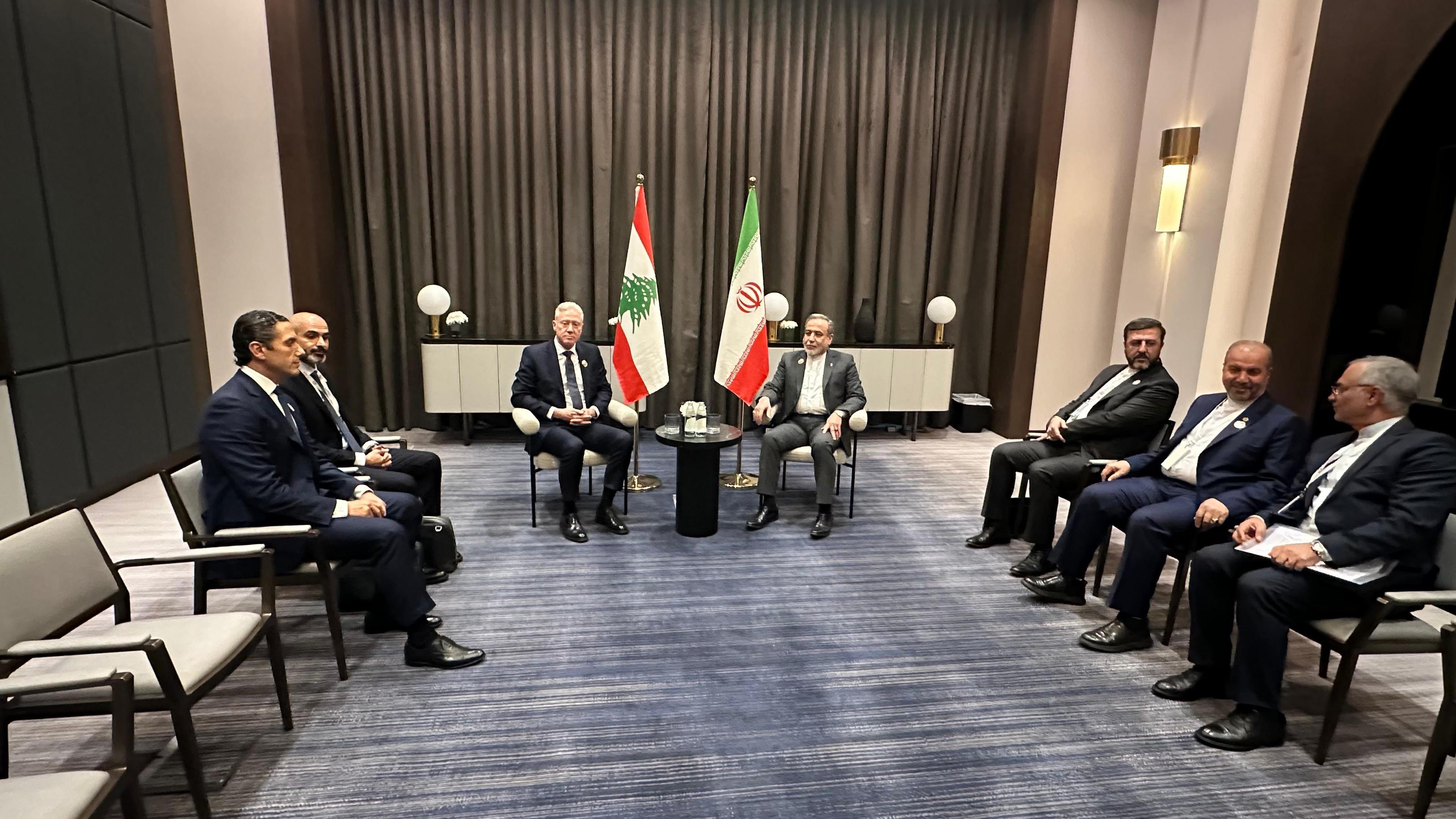 الوزير رجي يبحث مع آميدي في حصر السلاح ومع عراقجي التطورات الإقليمية