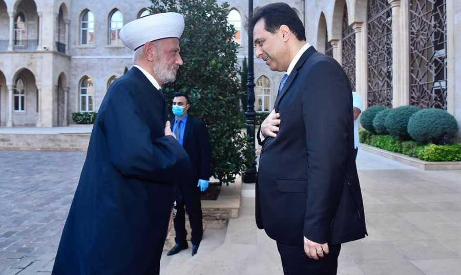 المفتي دريان لبّى دعوة رئيس الحكومة