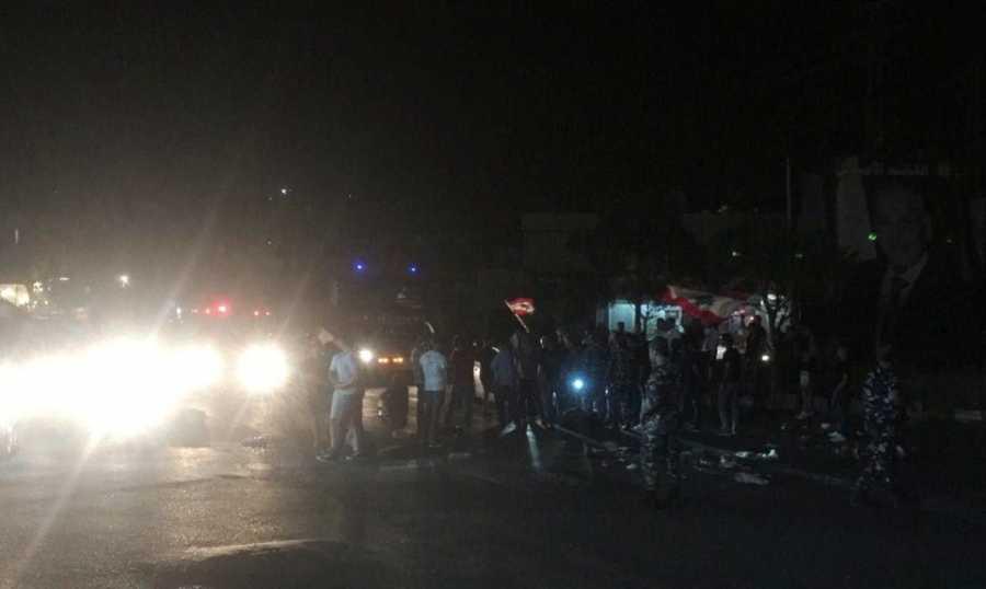 اعتصام في النبطية ليلا احتجاجا على التقنين في التيار الكهربائي