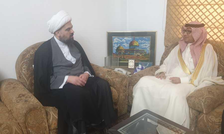 أحمد قبلان استقبل البخاري مهنئا