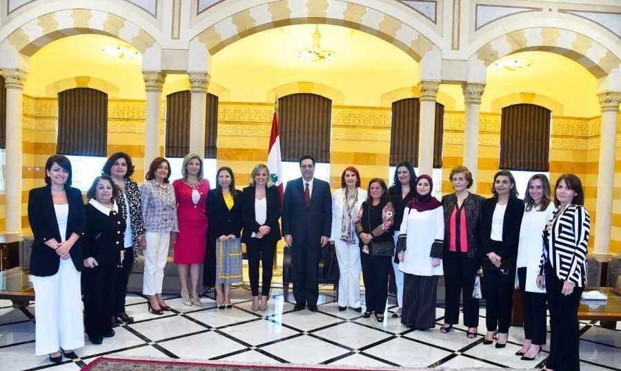 دياب استقبل الهيئة الوطنية لشؤون المرأة وأيد الكوتا النسائية