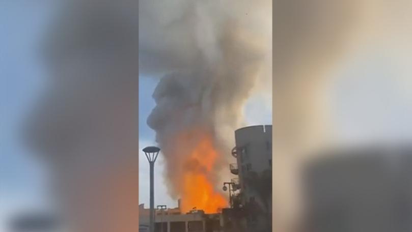 فيديو لحريق كبير في لوس أنجلس الأميركية