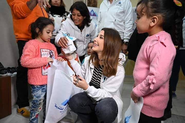 نانسي عجرم في مهمة إنسانية: "أجمل شعور في الدنيا"