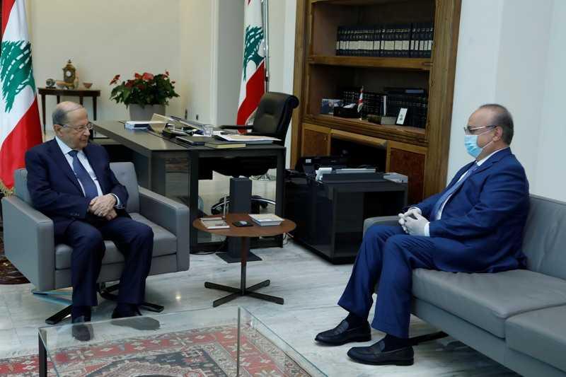 عون التقى وهاب ويترأس بعد الظهر اجتماع المجلس الاعلى للدفاع