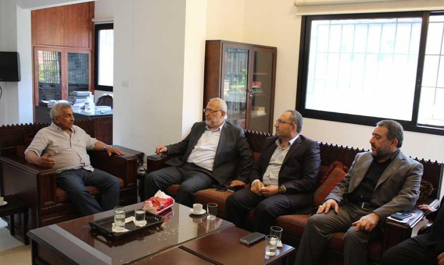 أسامة سعد عرض مع وفد حزب الله للاوضاع المعيشية