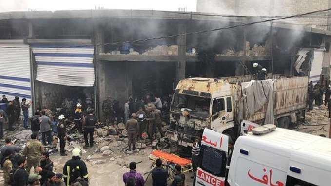 قتلى وجرحى بانفجار ضخم في ريف حلب