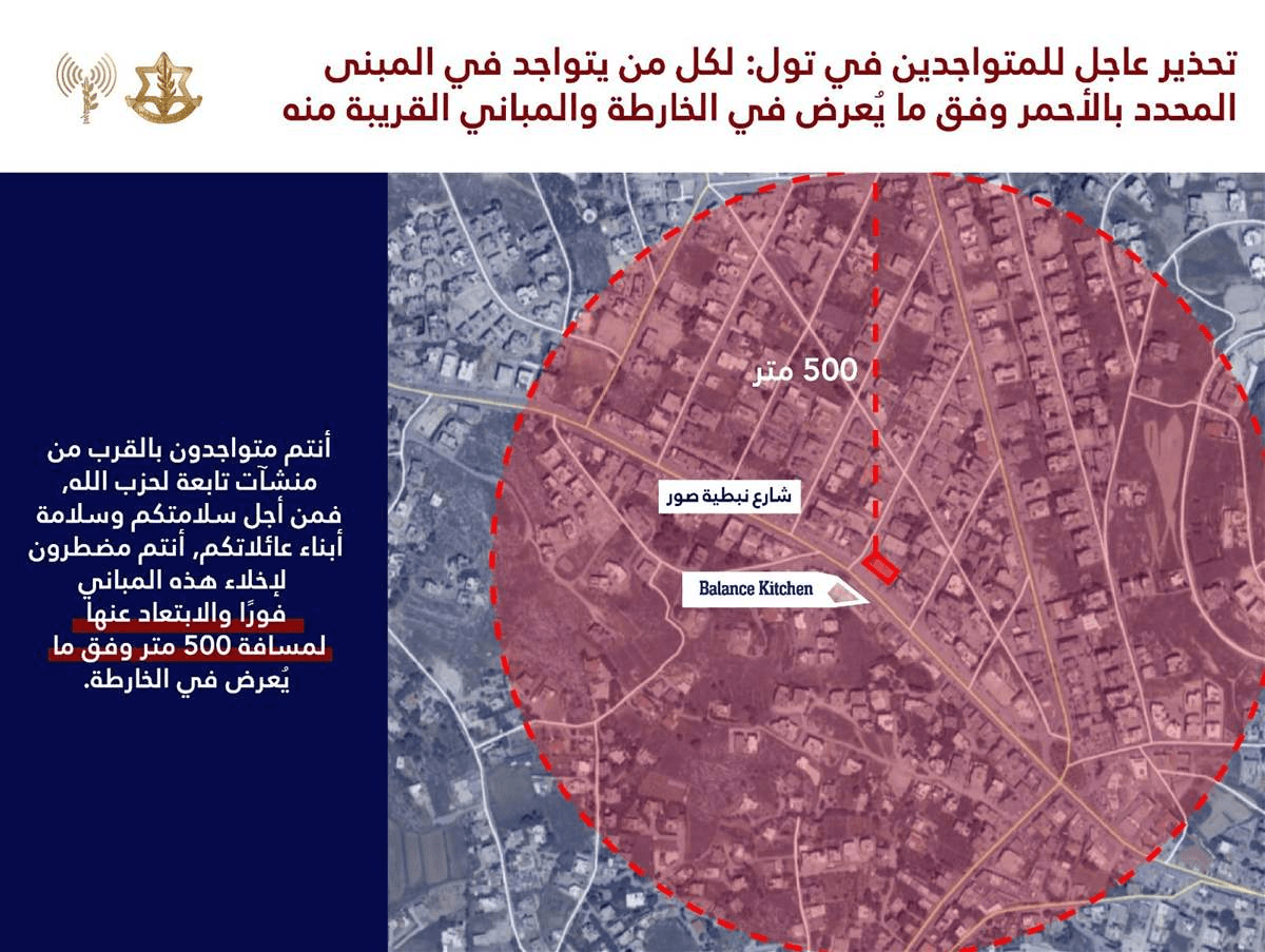أدرعي يهدد بقصف مبان في تول جنوب لبنان.. وبالفيديو إطلاق نار كثيف لمغادرة القرية