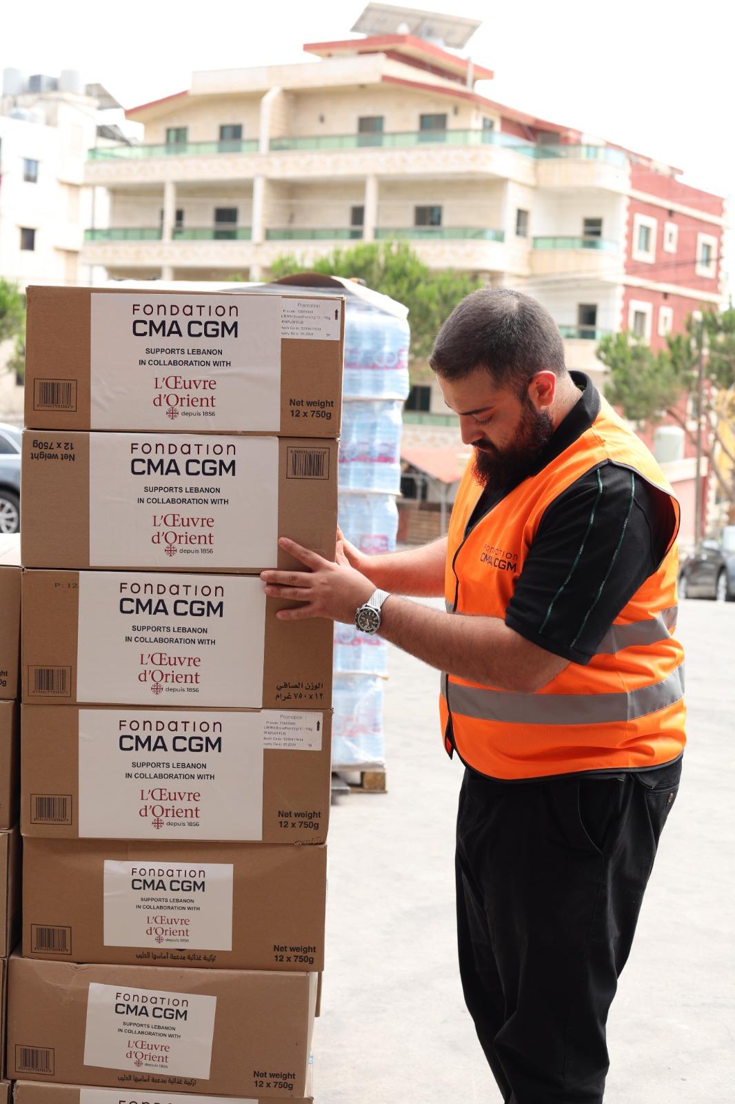 قافلة إنسانية ثانية إلى جنوب لبنان بجهود مشتركة بين Fondation CMA CGM و L’Œuvre d’Orient