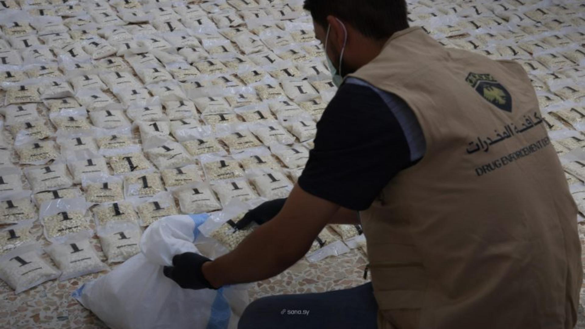 سوريا... إحباط تهريب 850 ألف حبة مخدرة قادمة من لبنان