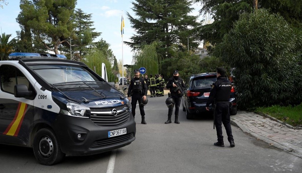 إصابة موظفة في السفارة الأوكرانية في مدريد بجروح طفيفة في انفجار رسالة مفخخة