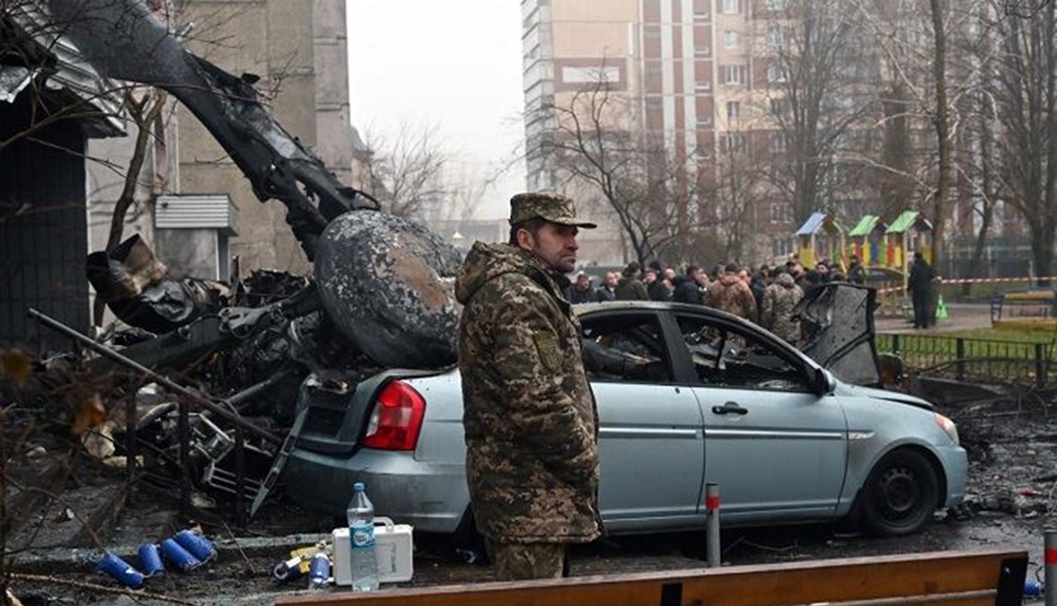 14 قتيلاً بينهم وزير الداخليّة الأوكراني بتحطّم مروحيّته قرب كييف