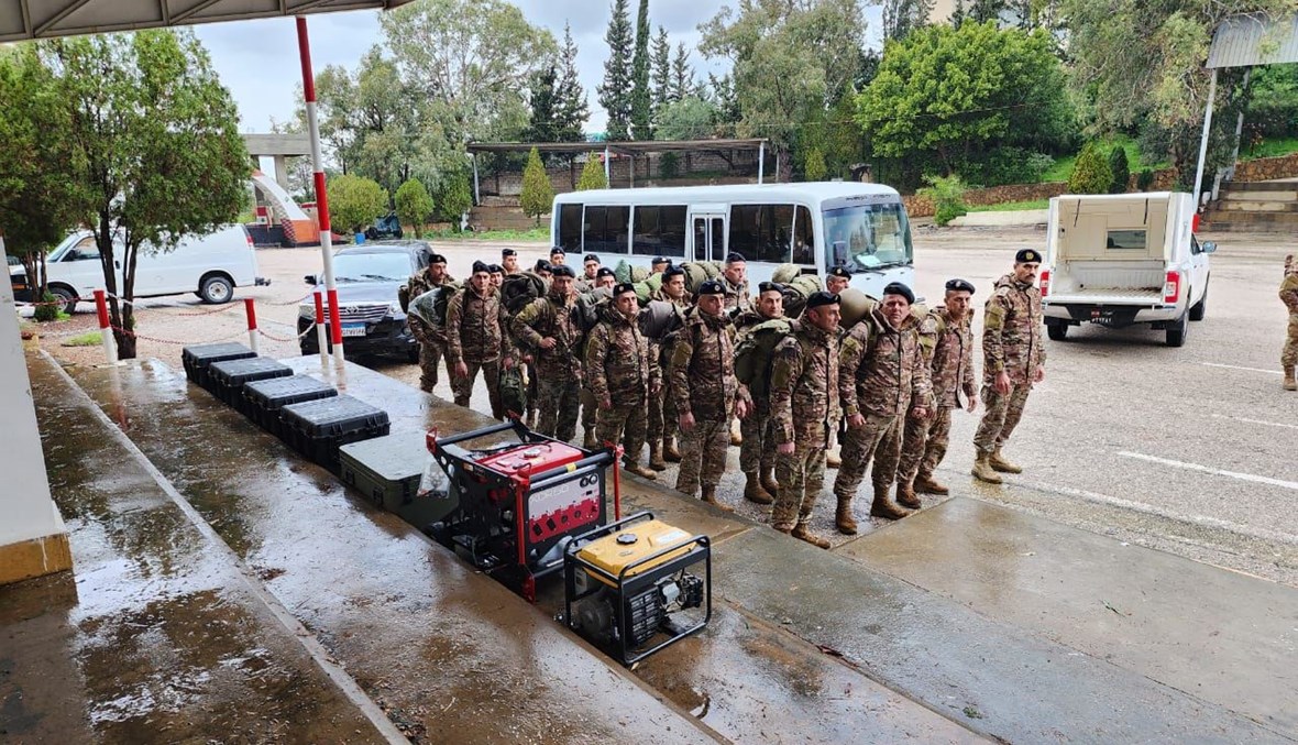 بالصور - عناصر من الجيش اللبناني إلى تركيا للمساهمة في أعمال البحث والإنقاذ