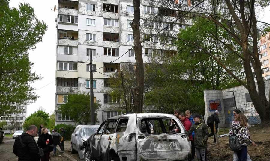 هجوم روسي كثيف بالمسيّرات على كييف